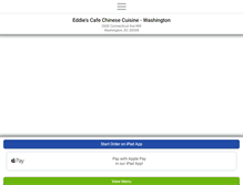 Tablet Screenshot of eddiescafedc.com